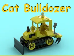 vintage Cat Bulldozer with ripper plow