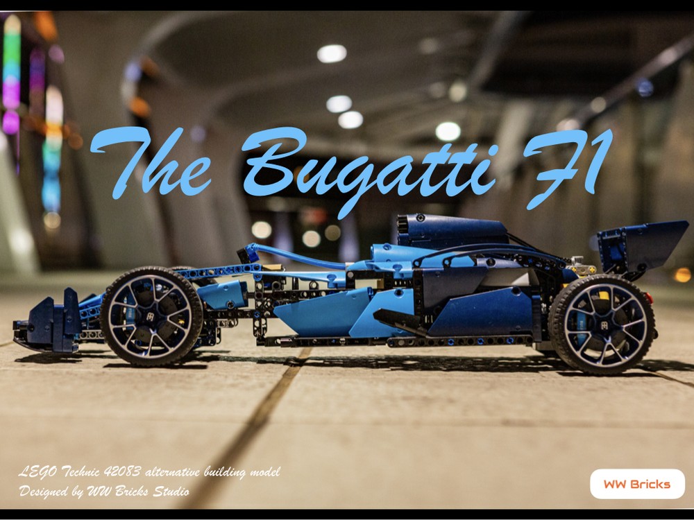 LEGO Technic 42083 Bugatti Chiron alternative model - F1 car