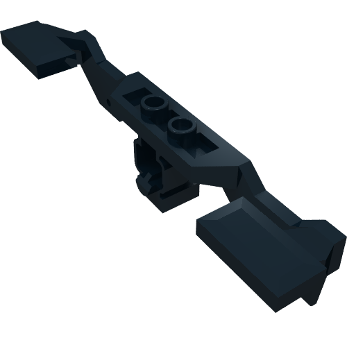 Lego Train Motor Decorative Side 10 x 2 x 2 with Closed Hub Points (for 9V Train Motor) / Black