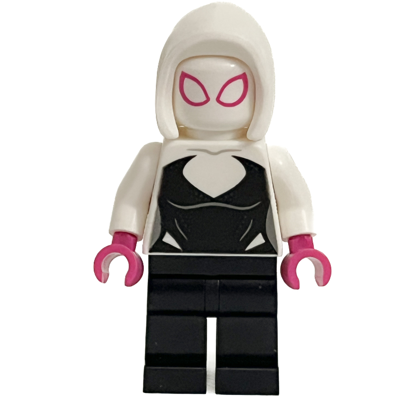 Lego Ghost-Spider / Spider-Gwen, Open Front Hood, Magenta Hands