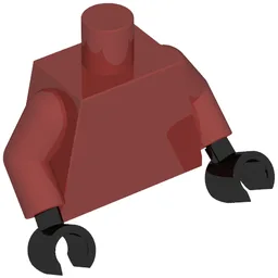 Torso Jacket, Black Straps, Silver Zipper, Brown Belt / Quiver Print, Dark Red Arms, Black Hands / Dark Red