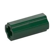 Technic Axle Connector Smooth [with x Hole + Orientation] / Dark Green