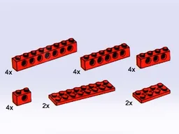 TECHNIC Beams and Plates [Red]