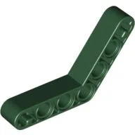 Technic Beam 1 x 7 Bent (4 - 4) Thick / Dark Green