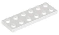 Plate 2 x 6 / White