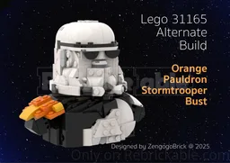 31165 Orange Pauldron Storm-trooper Bust