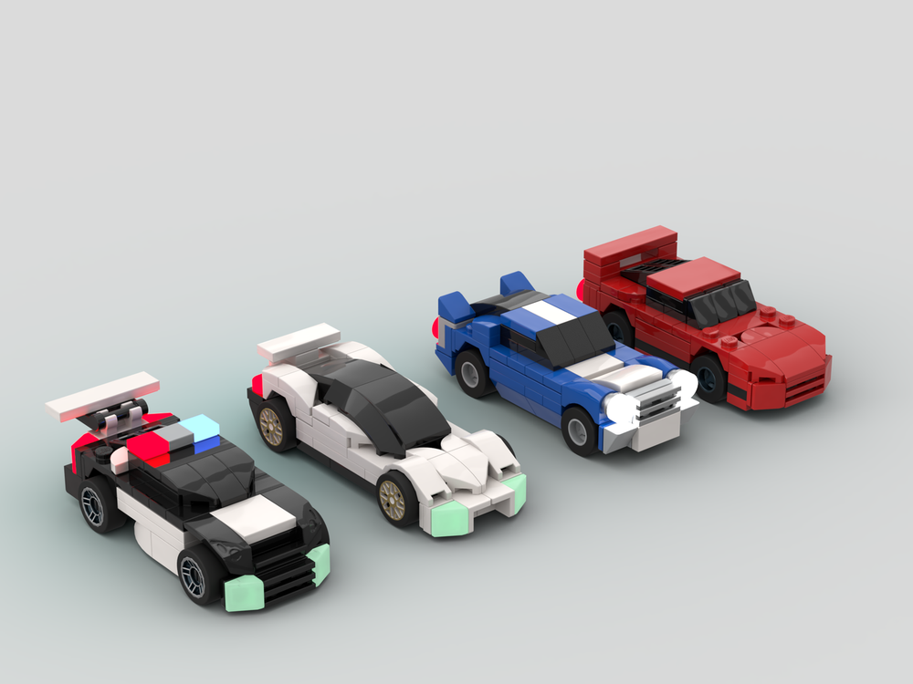 Lego Car pack #2 (1:55 scale)