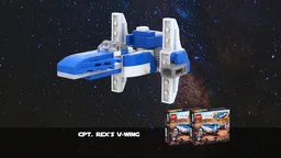 Cpt. Rex's V-Wing microfighter - 2 x 75391 alternative