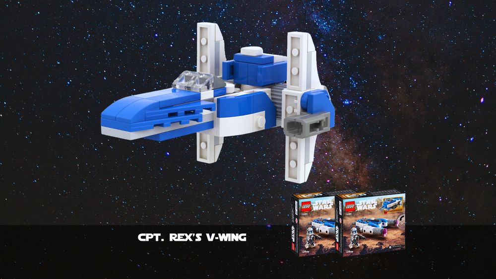 Lego Cpt. Rex's V-Wing microfighter - 2 x 75391 alternative