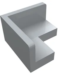 Panel 2 x 2 x 1 Corner / Light Bluish Gray