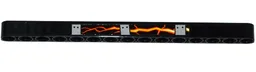 Technic, Liftarm Thick 1 x 15 with Bolted Metal Plates, Cracks and Lava Pattern Model Right Side (Sticker) - Set 70314