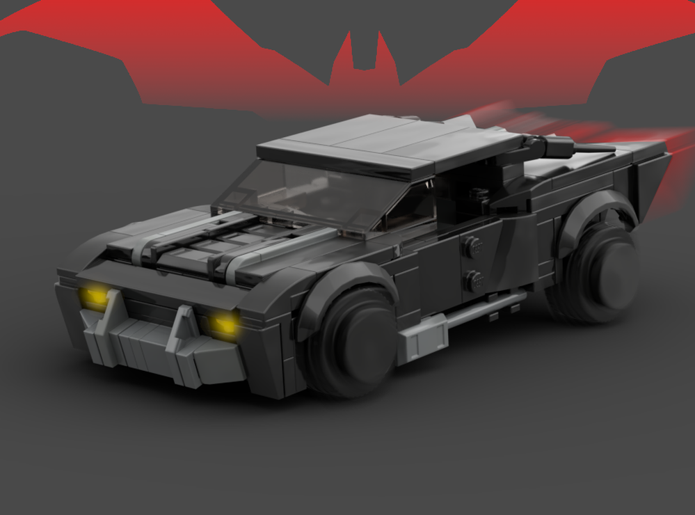 Lego Battinson 8-stud wide Batmobile