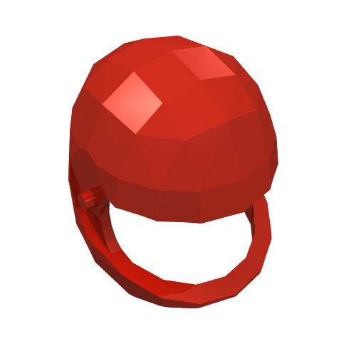 Lego Technic Figure Helmet / Red
