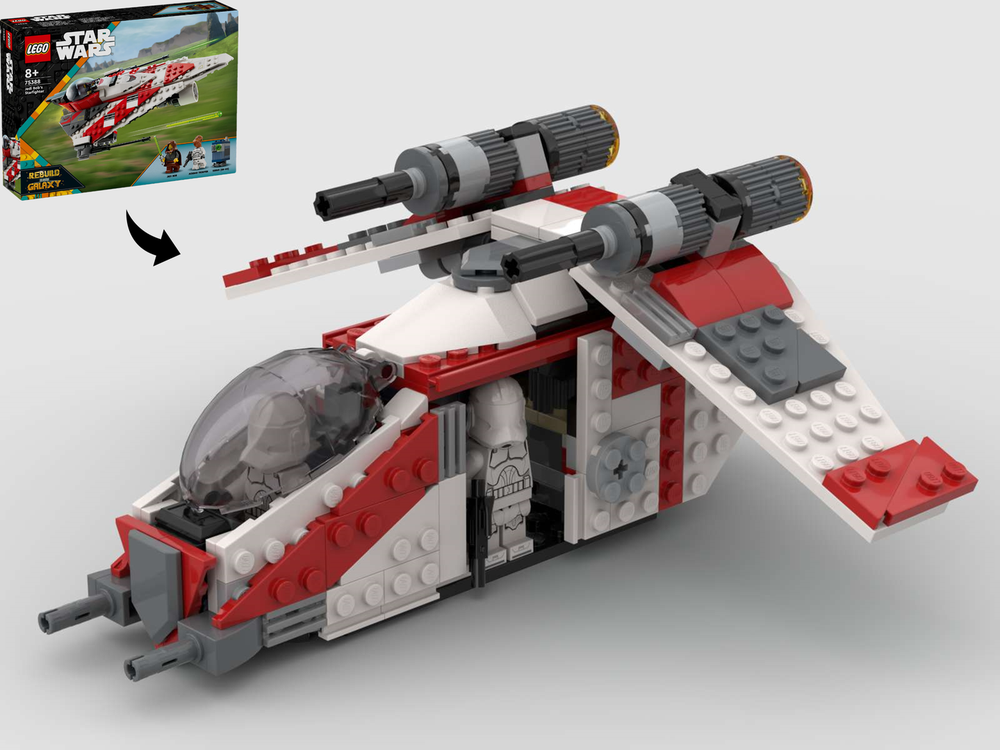 Lego Republic Gunship Midi Scale - Alternate Build of 75388 Bob's Starfighter