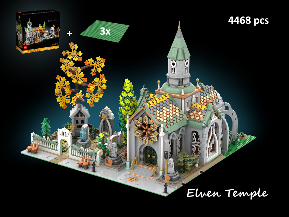 Lego Elven Temple of the Last Alliance - 10316 Rivendell Modification