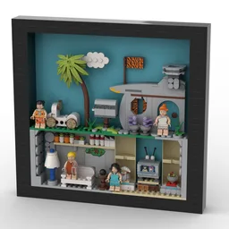 The Flintstones in photo frame
