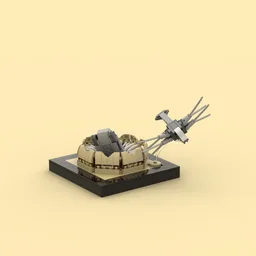 Dune Sandworm Attack Diorama