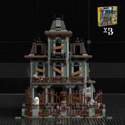 Haunted House (Alternate build of 3x 31167 Haunted Mansion)