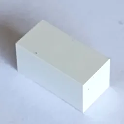 Modulex Tile 1 x 2 with Internal Supports / Modulex White