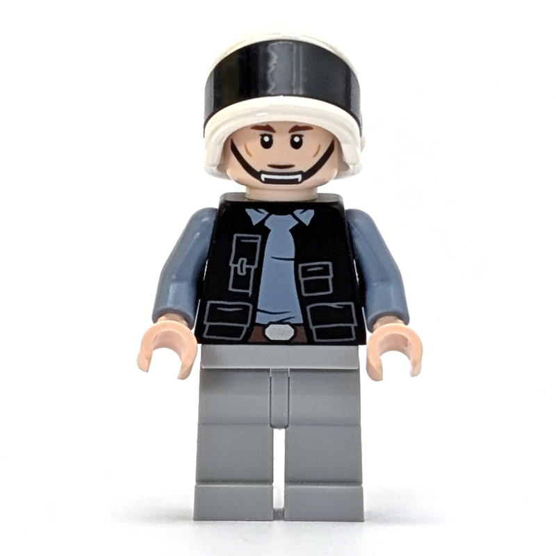 Lego Rebel Trooper / Rebel Fleet Trooper, Light Nougat Head (Angry / Neutral)