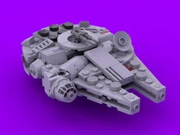 Millennium-Falcon Micro with Display Stand