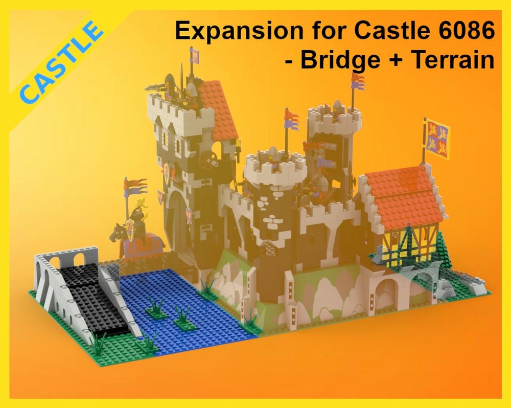 Lego Classic Castle Expansion - 6086 - Bridge+Terrain