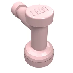 Tap 1 x 1 with Hole in Spout / Light Pink
