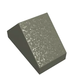 Brick Sloped 45° 2 x 1 Double with Ovoid Bottom Pin / Dark Gray