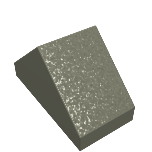 Lego Brick Sloped 45° 2 x 1 Double with Ovoid Bottom Pin / Dark Gray
