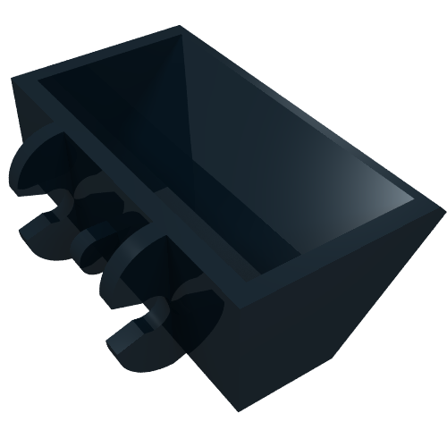 Lego Construction Vehicle Bucket Smooth 2 x 4 x 1 / Black