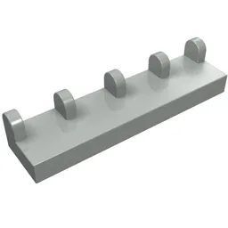Hinge Tile 1 x 4 / Light Gray