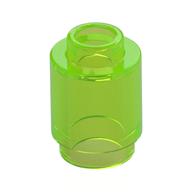 Lego Brick Round 1 x 1 Open Stud / Trans-Bright Green