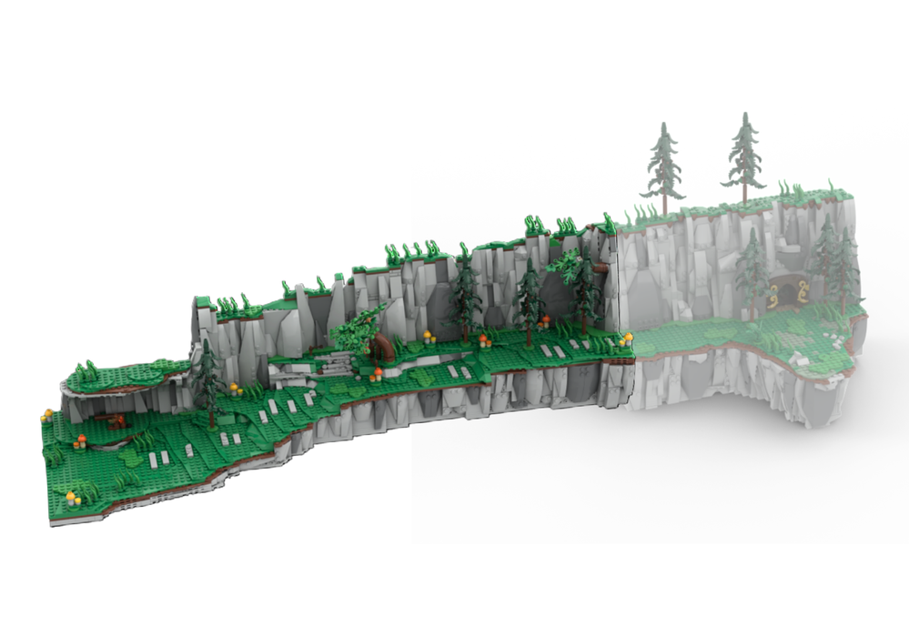 Lego BOTW Pathway to Old Man's Camp - Expansion of MOC-202426