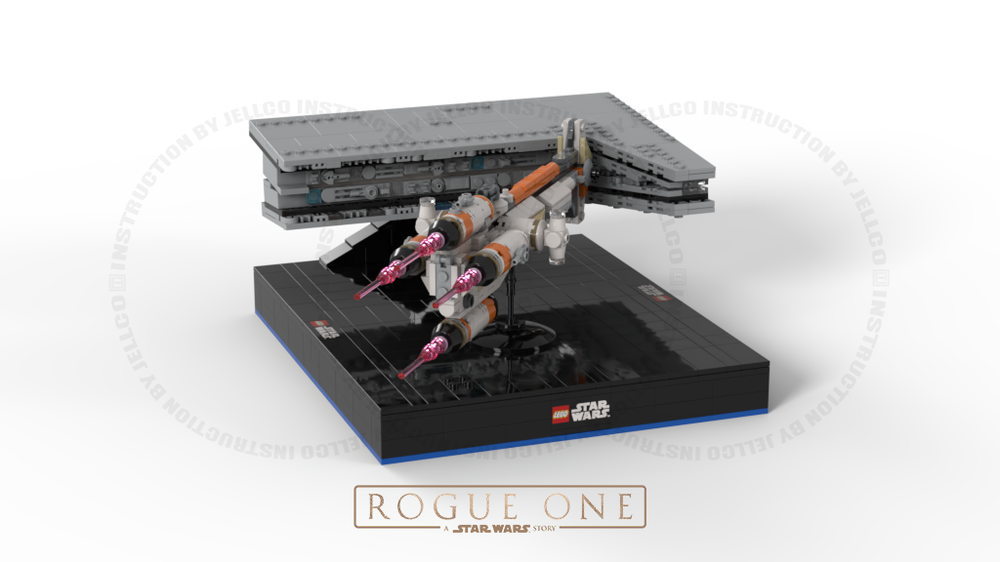 Lego Micro Diorama : Rogue One Hammerhead Corvette