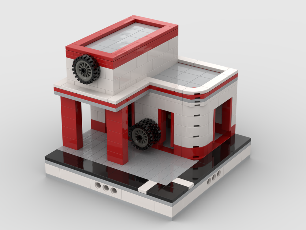 Lego Garage for a Mini Modular City