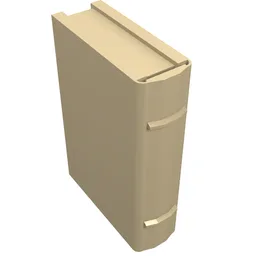 Book 2 x 3 [Plain] / Tan