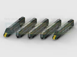 4-Wide Class 800/802 'IET' Five Carriage High Speed Intercity Train In GWR Livery