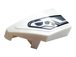 Wedge 2 x 1 x 2/3 Left with Car Headlight Pattern (Sticker) - Set 76896