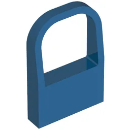Windowscreen 1 x 4 x 5 Curved Top / Blue