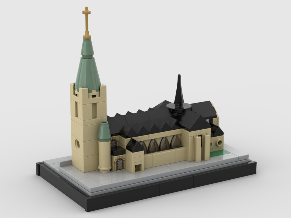 Lego Paderborn Cathedral - 1:1000