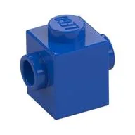 Brick Special 1 x 1 with Studs on 2 Sides / Blue