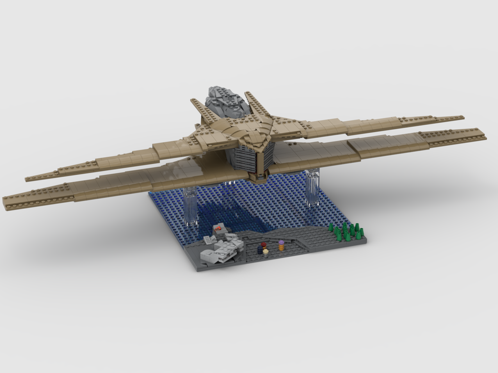 Lego Marvel Display Thanos' Ship Sanctuary II Endgame final battle