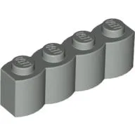 Brick Special 1 x 4 Palisade [aka Log] / Light Gray
