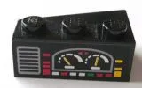 Wedge 3 x 2 Right with Car Gauges Pattern (Sticker) - Set 8479