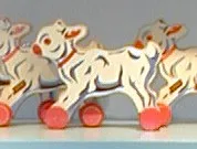 Wooden Pull-Along - Goat, Kid (Series 8) {Gedelam}