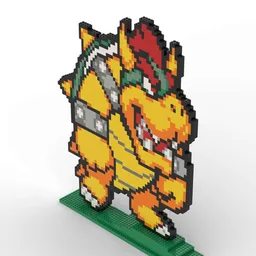 2D Bowser Sculpture