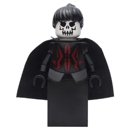 Queen, Skull Head, Black Dress, Black Cape, Black Hair