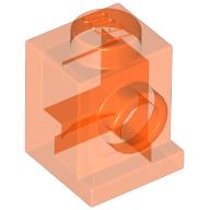 Lego Brick Special 1 x 1 with Headlight / Trans-Neon Orange