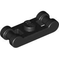 Lego Plate Special 1 x 1 with Handle on 2 Ends / Black