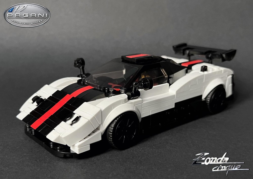 Lego Pagani Zonda Cinque - Speed Champions 8 Studs wide